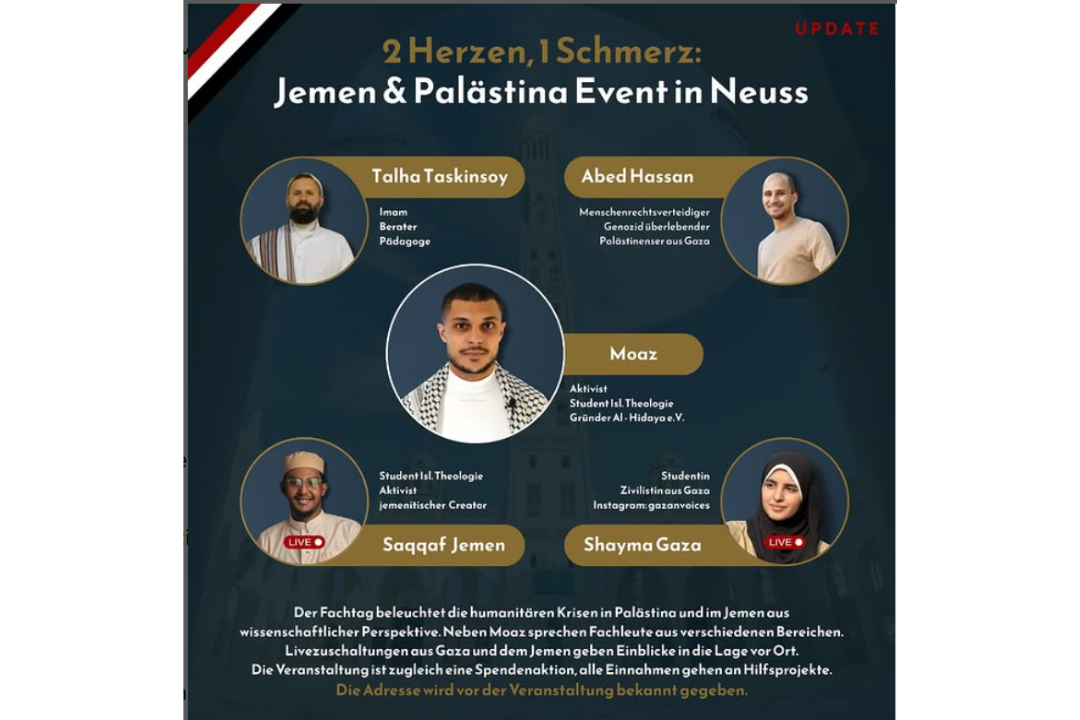 2 Herzen, 1 Schmerz: Jemen & Palästina Event in Neuss